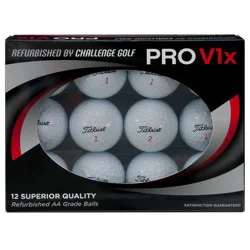 Challenge Golf Refurbished Titleist PRO V1xAA Golf Balls 12pk - Target Certified Refurbished: Urethane Shell, All Ages