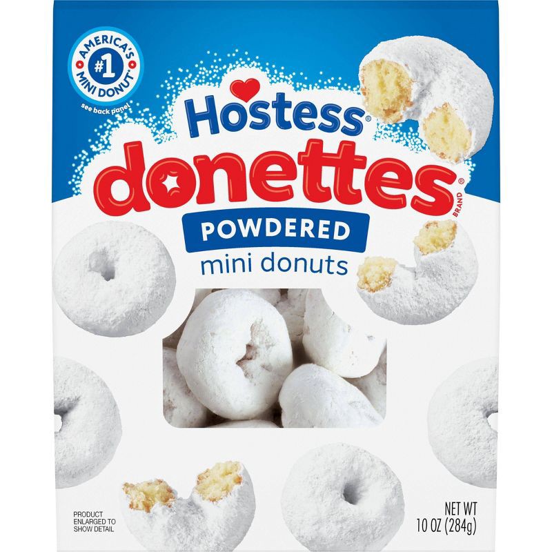 slide 1 of 7, Hostess Donettes Powdered Mini Donuts - 10oz, 10 oz