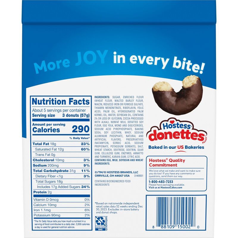 slide 2 of 7, Hostess Donettes Frosted Mini Donuts - 10.75oz, 10.75 oz