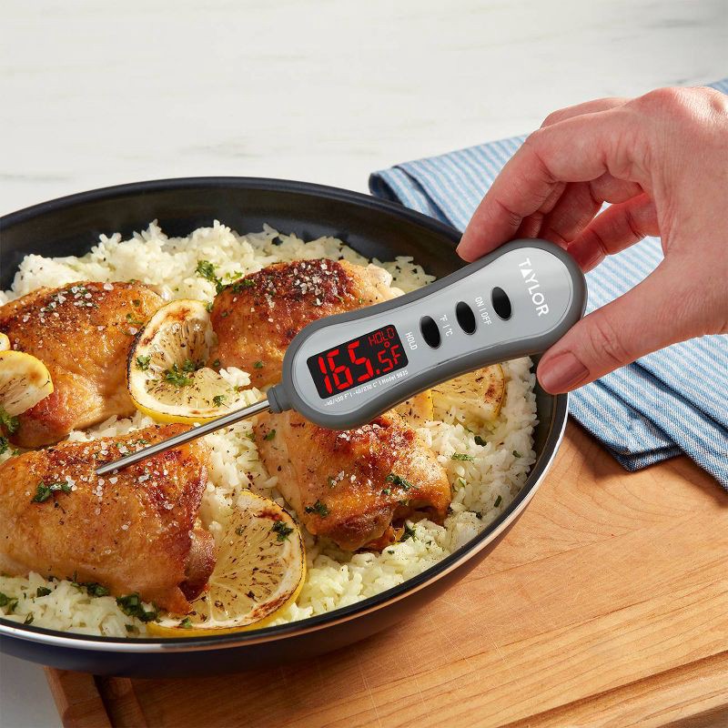 slide 2 of 5, Taylor Super-Brite LED Digital Pocket Kitchen Meat Cooking Thermometer, 1 ct