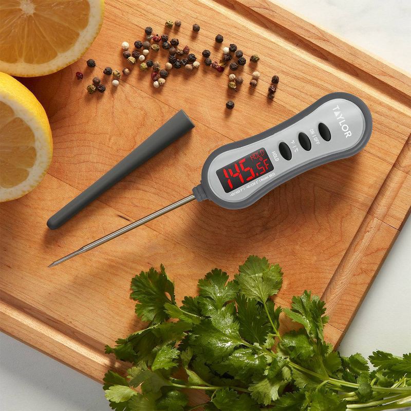 slide 3 of 5, Taylor Super-Brite LED Digital Pocket Kitchen Meat Cooking Thermometer, 1 ct
