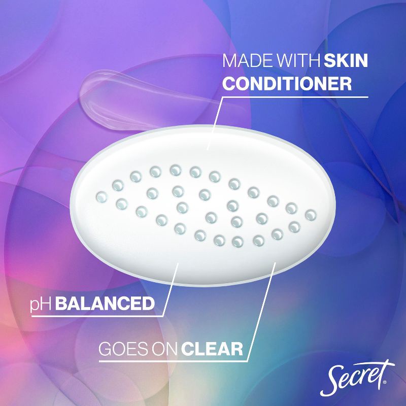 slide 4 of 10, Secret Fresh Clear Gel Antiperspirant & Deodorant - Delicate Rose - 2.6oz, 2.6 oz