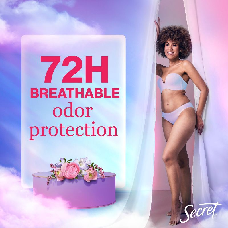 slide 6 of 10, Secret Fresh Clear Gel Antiperspirant & Deodorant - Delicate Rose - 2.6oz, 2.6 oz