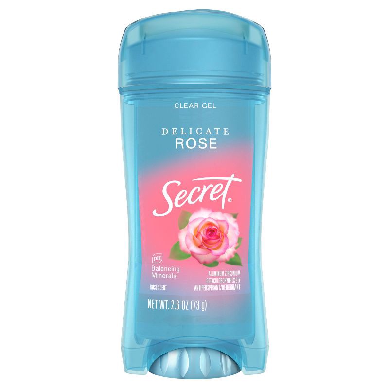 slide 9 of 10, Secret Fresh Clear Gel Antiperspirant & Deodorant - Delicate Rose - 2.6oz, 2.6 oz