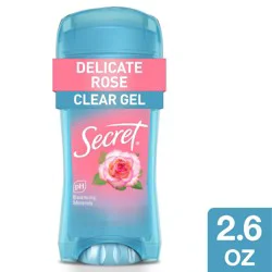 Secret Fresh Clear Gel Antiperspirant & Deodorant - Delicate Rose - 2.6oz: Under Arm, Paraben-Free