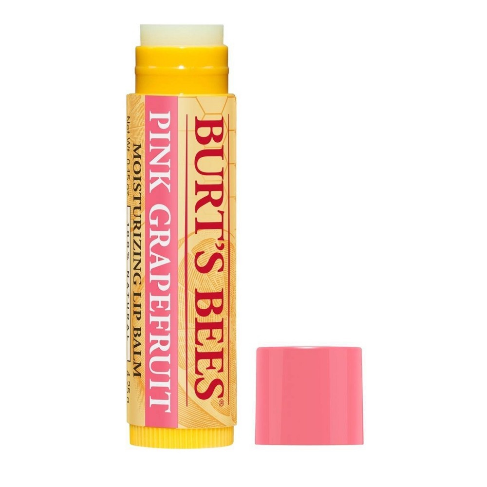 slide 2 of 6, Burt's Bees Pink Grapefruit Lip Balm Blister Box - 0.15oz, 0.15 oz