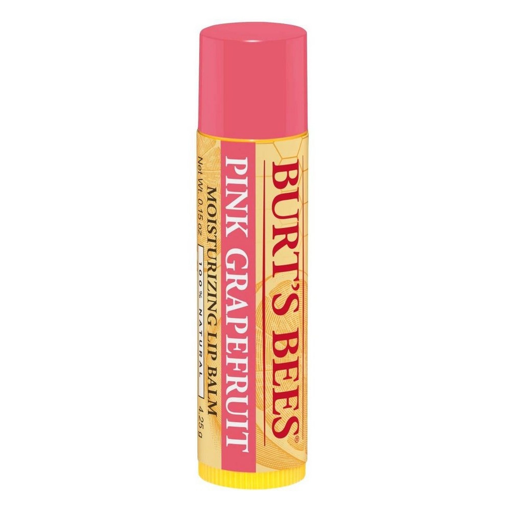 slide 5 of 6, Burt's Bees Pink Grapefruit Lip Balm Blister Box - 0.15oz, 0.15 oz