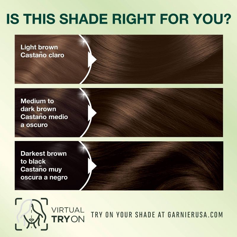 slide 7 of 9, Garnier Nutrisse Nourishing Permanent Hair Color Creme - 413 Bronze Brown, 1 ct