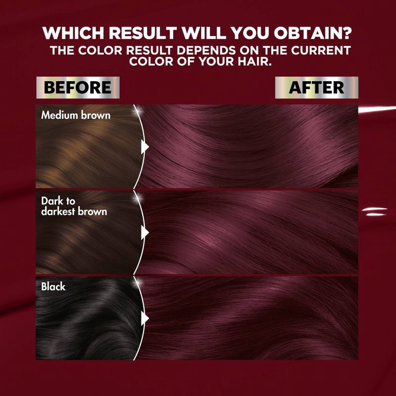 slide 3 of 12, Garnier Nutrisse Ultra Color Nourishing Color Creme - BR2 Dark Intense Burgundy, 1 ct