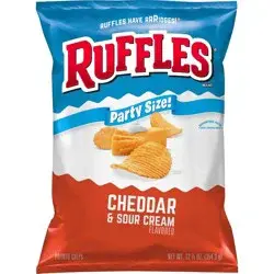 Ruffles Cheddar And Sour Cream Chips - 12.5oz