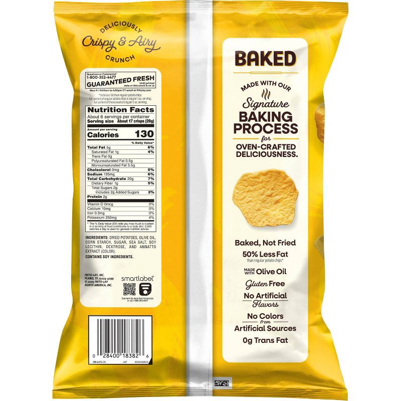 slide 2 of 6, Lay's Oven Baked Original Potato Chips - 6.25oz, 6.25 oz
