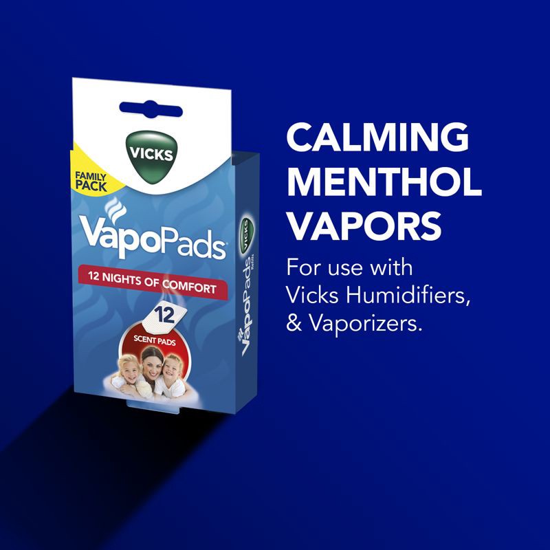 slide 3 of 8, Vicks VapoPads Refill - Soothing Menthol - 12ct, 12 ct