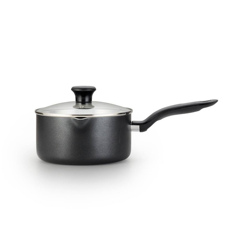 slide 2 of 5, T-fal Simply Cook Nonstick Dishwasher Safe Cookware, 3qt Saucepan with Lid, Black, 3 qt
