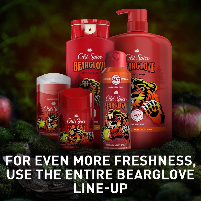 slide 7 of 10, Old Spice Wild Collection Bearglove Deodorant - 3oz, 3 oz