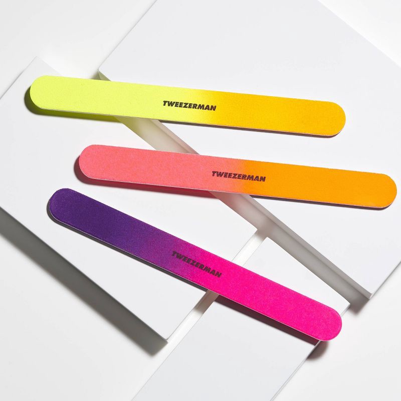 slide 3 of 7, Tweezerman Neon Hot Nail Files - 3pk, 3 ct