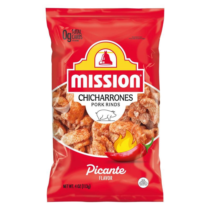 slide 1 of 4, Mission Chicharrones Picante Flavor - 4oz, 4 oz