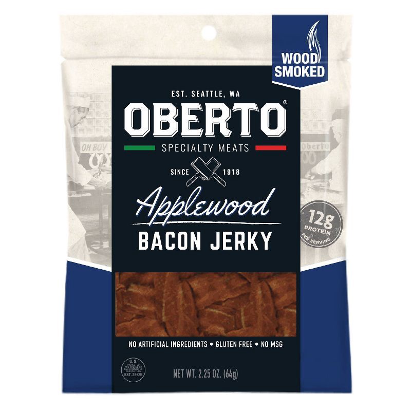 slide 1 of 4, Oberto All Natural Bacon Jerky - 2.25oz, 2.5 oz