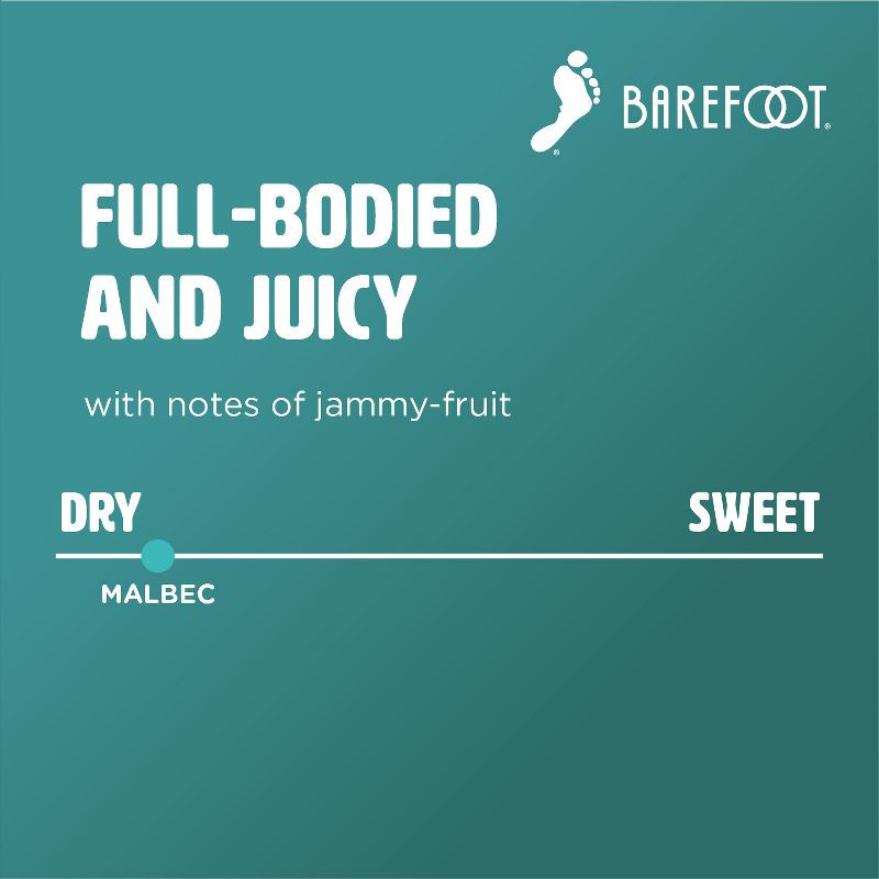 slide 2 of 4, Barefoot Cellars Malbec Red Wine - 750ml Bottle, 750 ml