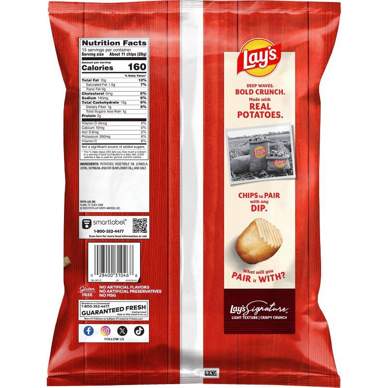 slide 2 of 7, Lay's Wavy Original Party Size Potato Chips - 13oz, 13 oz