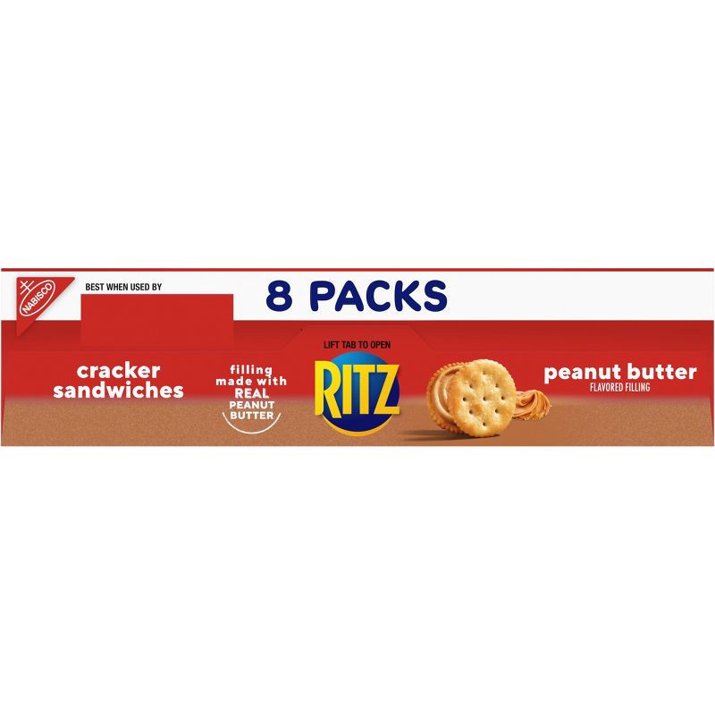 slide 13 of 14, Ritz Cracker Sandwiches with Peanut Butter - 8ct/11.04oz, 8 ct, 11.04 oz