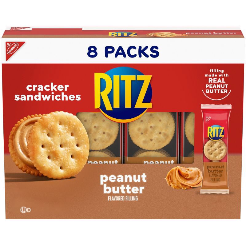 slide 1 of 14, Ritz Cracker Sandwiches with Peanut Butter - 8ct/11.04oz, 8 ct, 11.04 oz