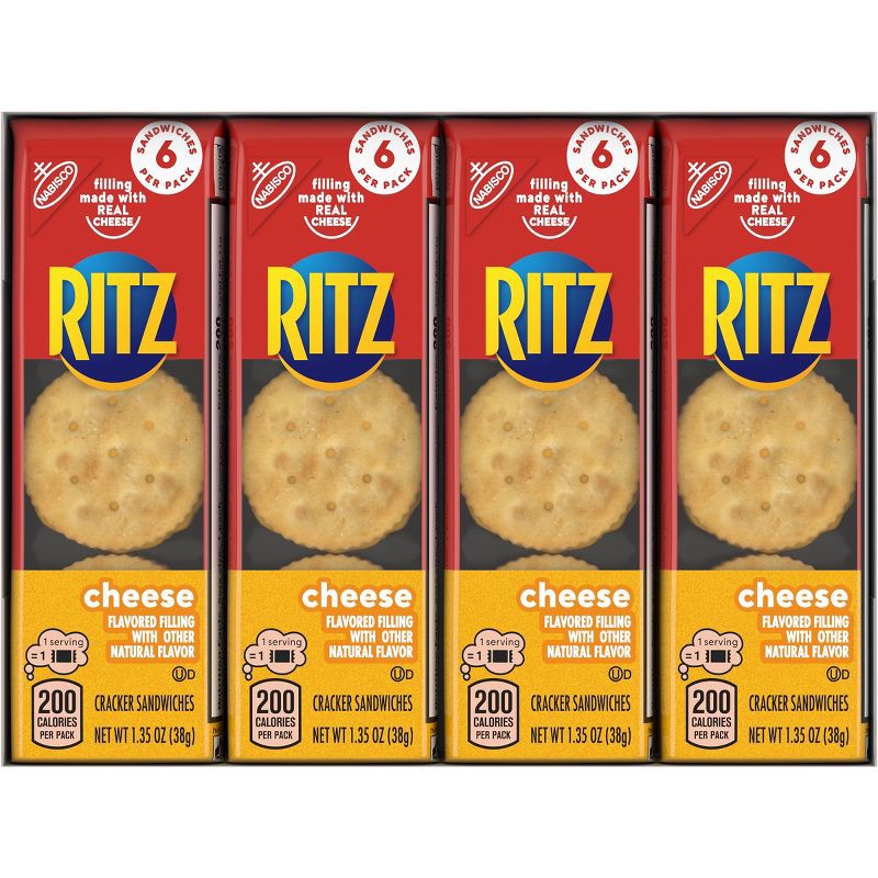 slide 12 of 14, Ritz Cracker Sandwiches with Cheese - 8ct/10.8oz, 8 ct, 10.8 oz