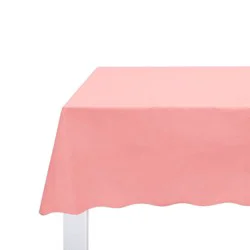 54" x 108" Solid Table Cover Light Pink - Spritz