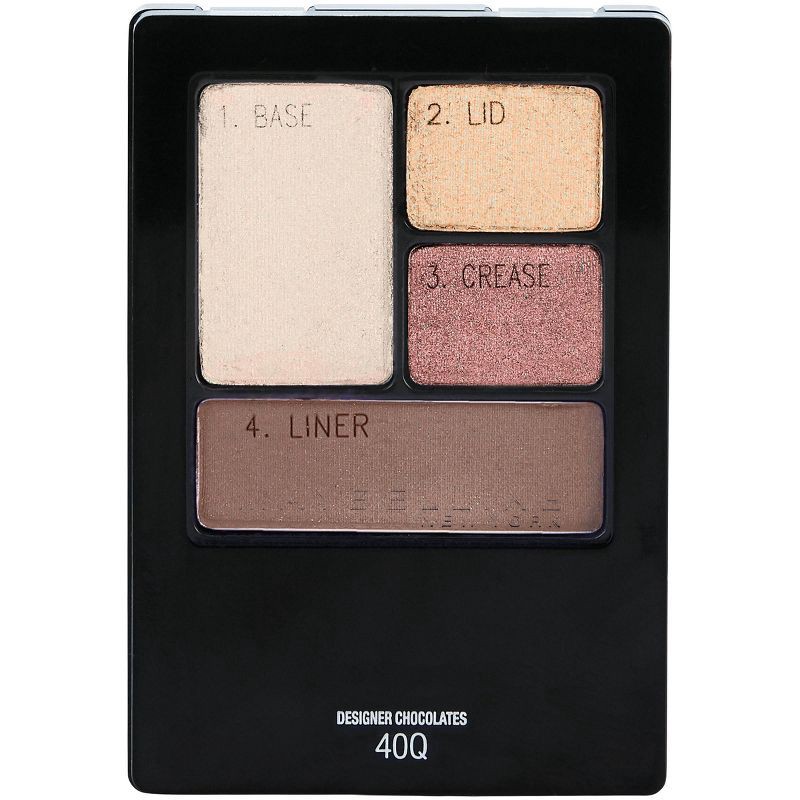 slide 1 of 6, Maybelline Expert Wear Eyeshadow Quads - 40Q Designer Chocolates - 0.17oz, 0.17 oz