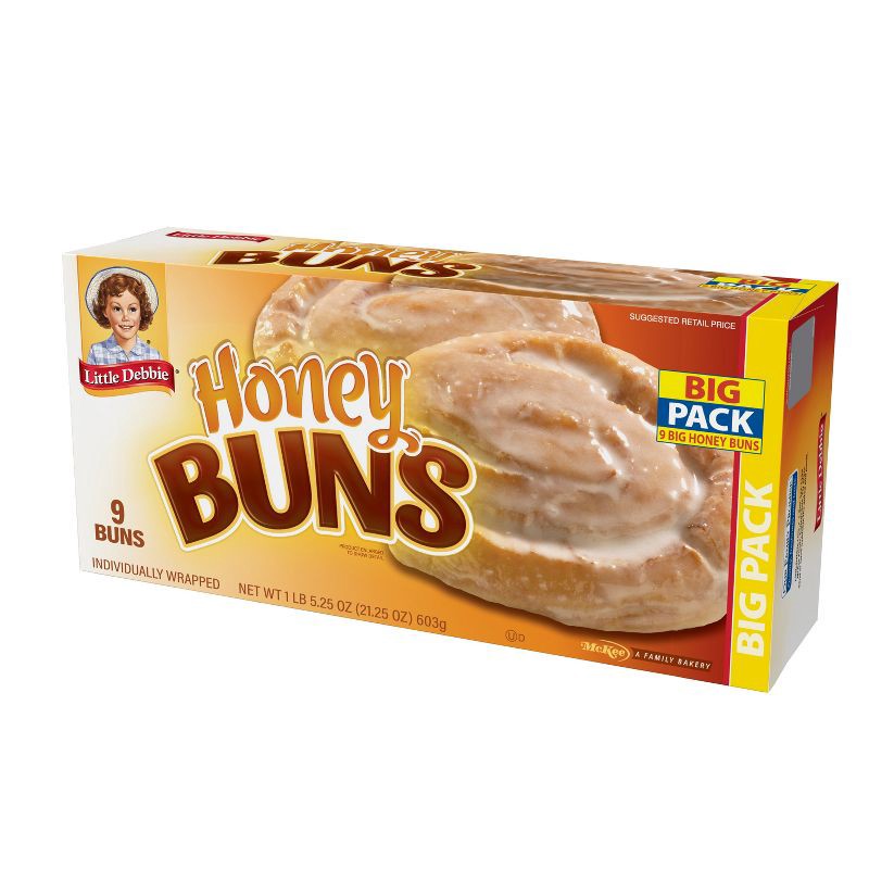 slide 3 of 4, Little Debbie Honey Buns - 9ct/21.25oz, 9 ct, 21.25 oz