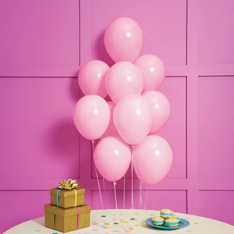slide 2 of 4, 15ct Light Pink Balloons - Spritz™, 15 ct