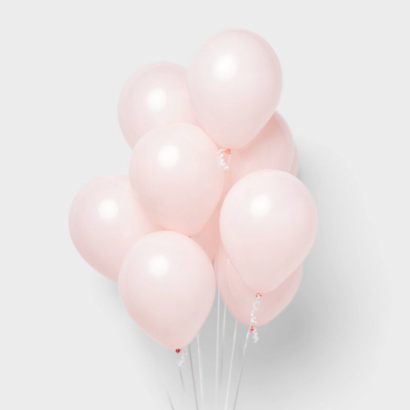 slide 1 of 4, 15ct Light Pink Balloons - Spritz™, 15 ct