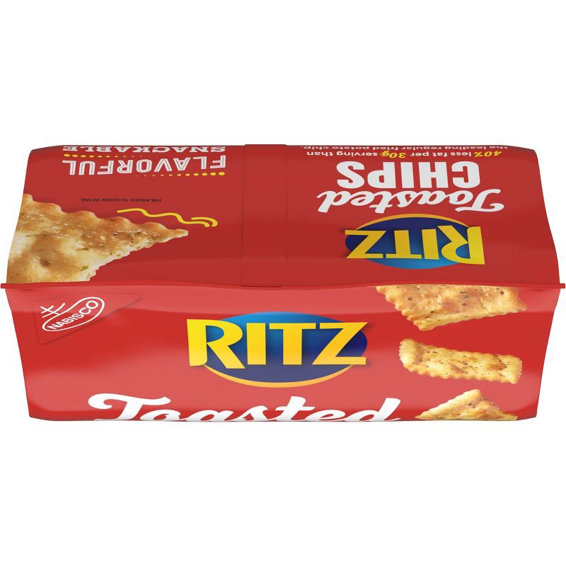 slide 5 of 12, RITZ Toasted Chips Sour Cream and Onion Crackers Party Snacks - 8.1oz, 8.1 oz