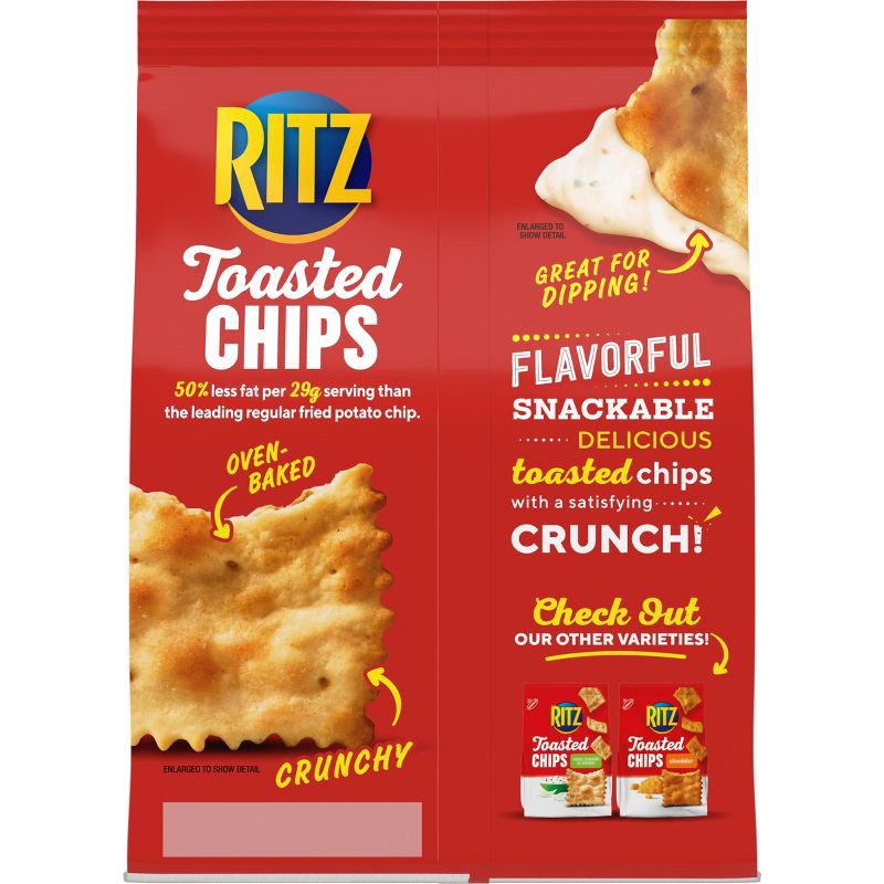 slide 2 of 15, RITZ Toasted Chips Original Crackers - Party Snacks - 8.1oz, 8.1 oz