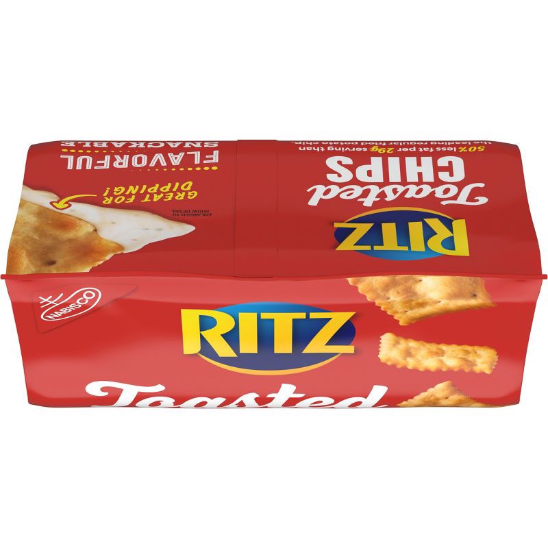 slide 7 of 15, RITZ Toasted Chips Original Crackers - Party Snacks - 8.1oz, 8.1 oz