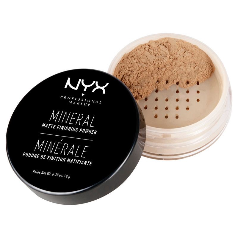 slide 1 of 4, NYX Professional Makeup Mineral Matte Finishing Loose Powder - Medium Dark - 0.28oz, 0.28 oz