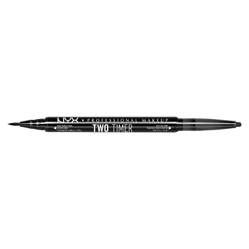 slide 3 of 3, NYX Professional Makeup Two Timer Dual Ended Eye Liner Black - 0.037 fl oz, 0.037 fl oz