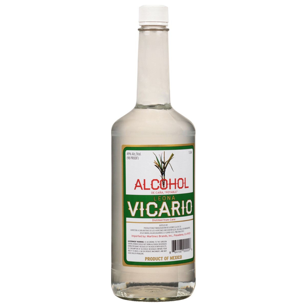 slide 6 of 9, Leona Vicario Alcohol De Cana 1 l Bottle, 1 liter