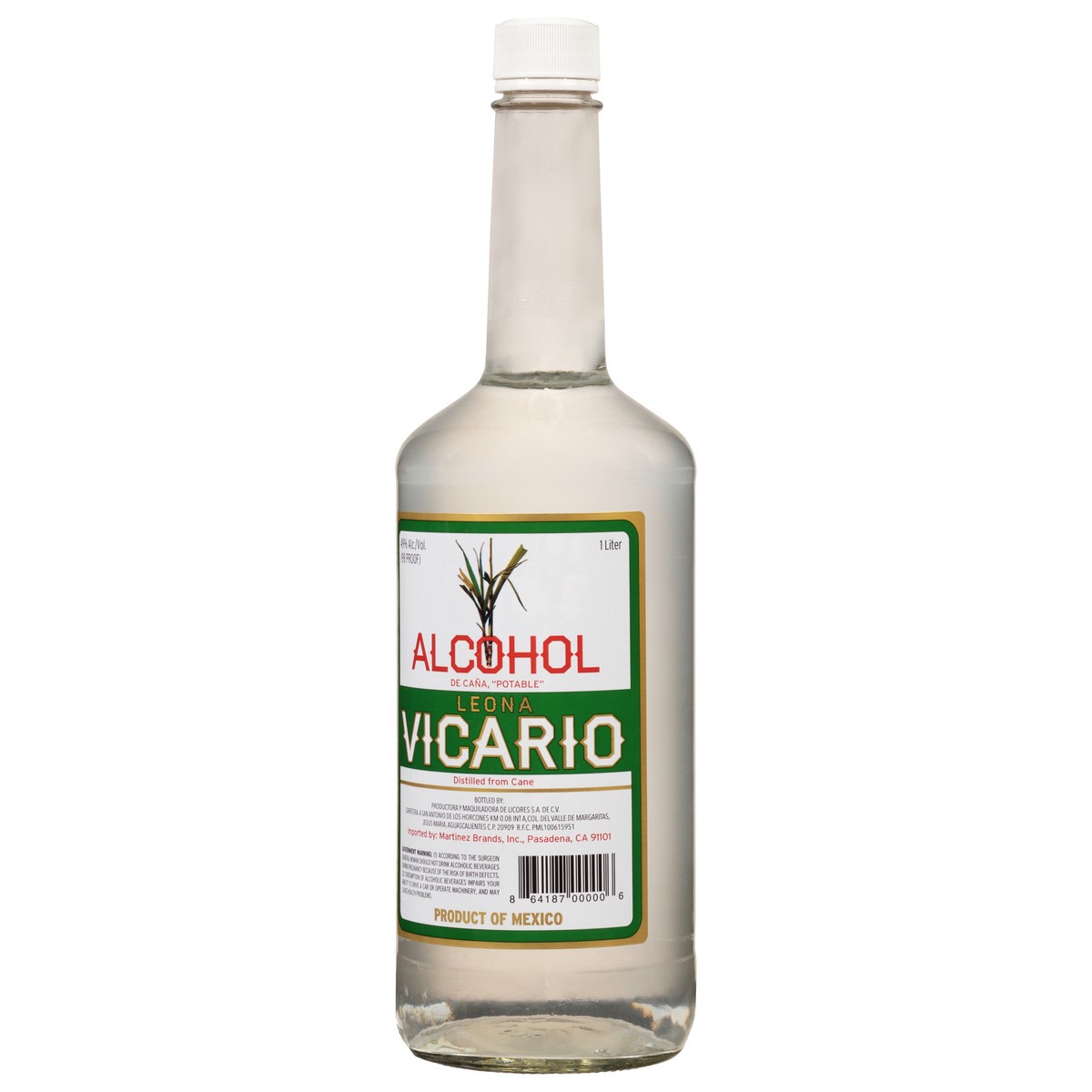 slide 2 of 9, Leona Vicario Alcohol De Cana 1 l Bottle, 1 liter