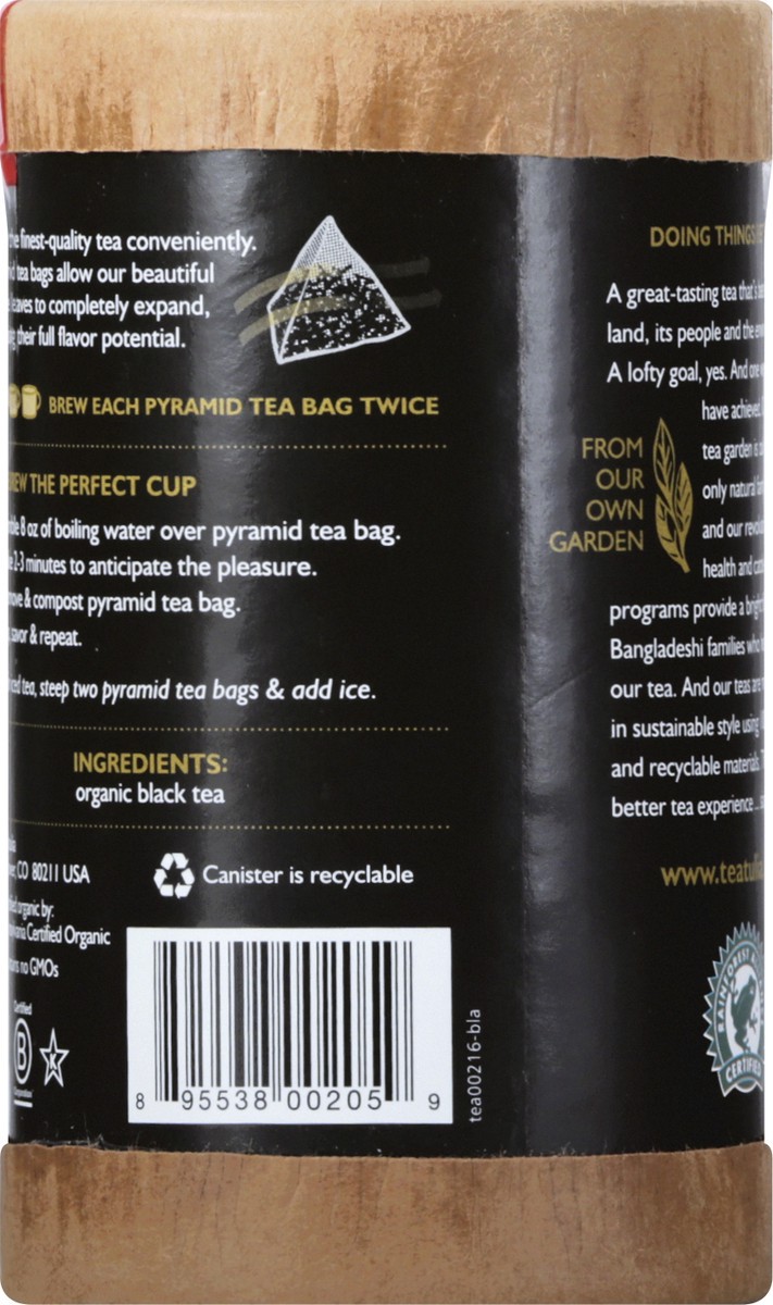 slide 5 of 9, Teatulia Organic Pyramid Tea Bags Black Tea 16 ea, 16 ct