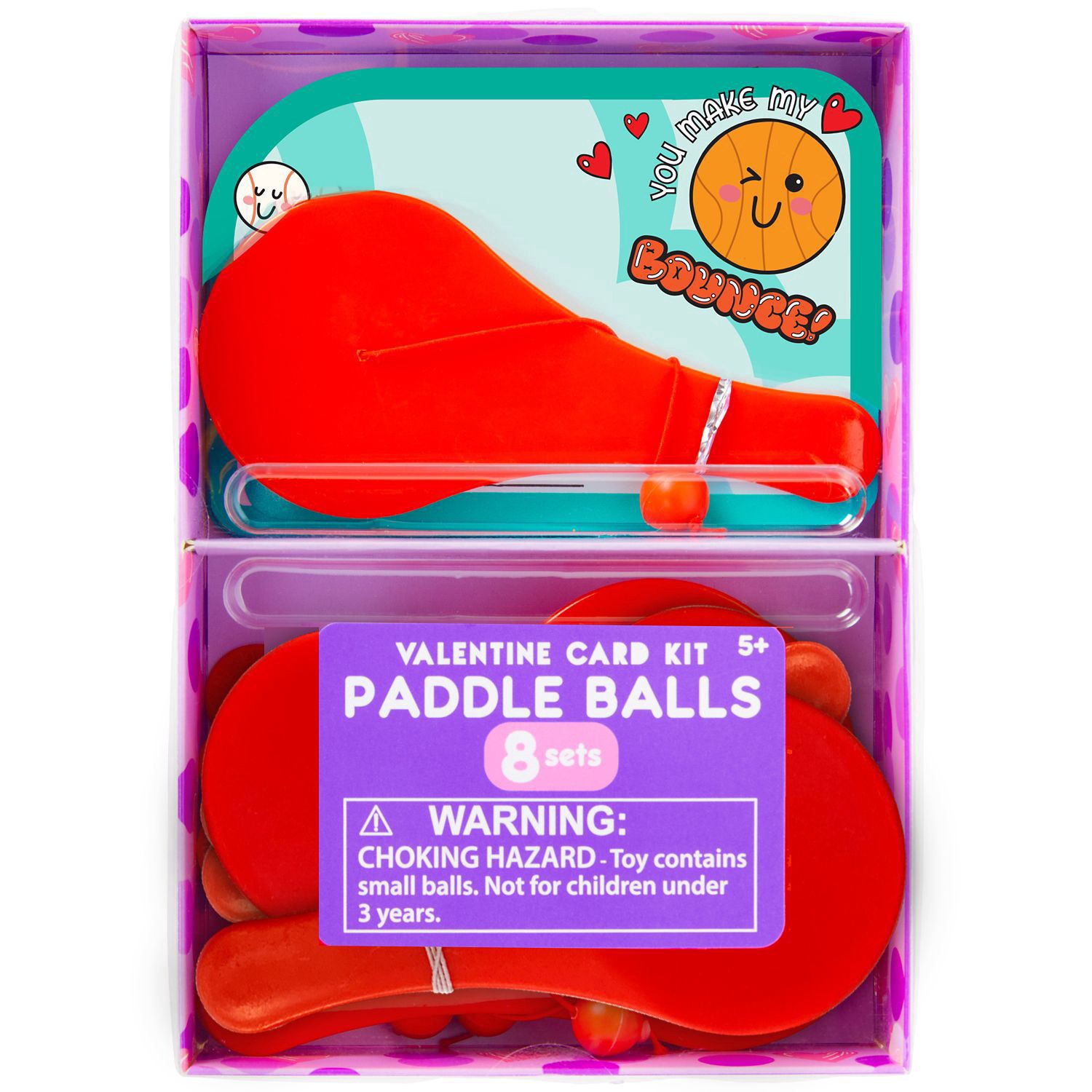 slide 1 of 1, JOYWARD Paddle Ball Card Kit, 1 ct