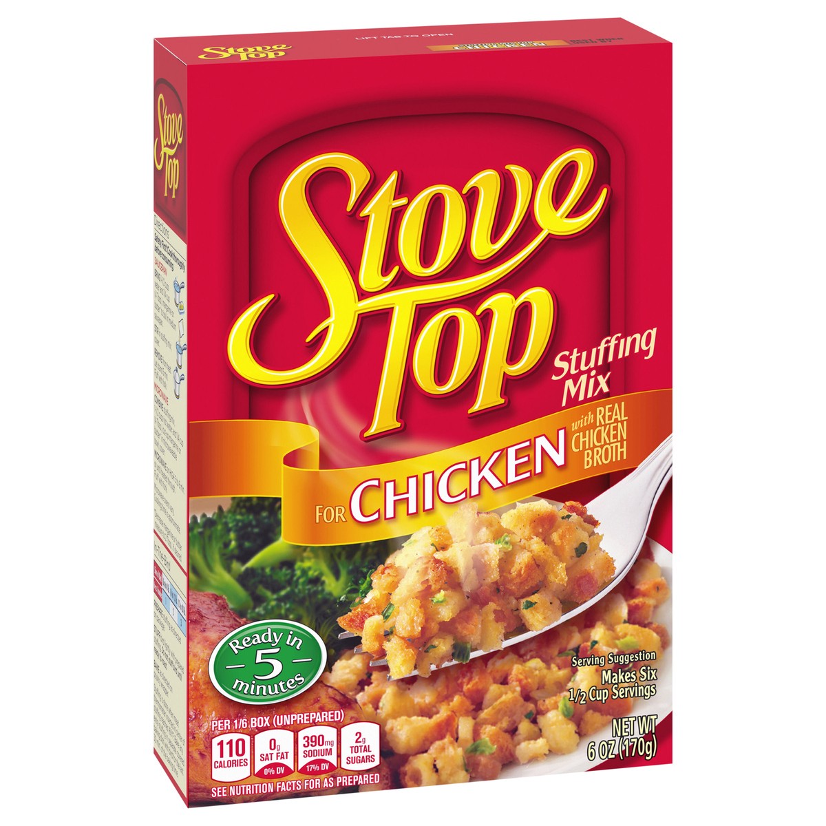 slide 3 of 9, Stove Top Stuffing Mix for Chicken, 6 oz Box, 6 oz