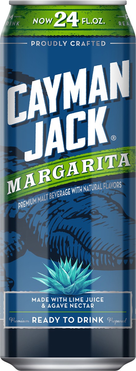 slide 4 of 7, Cayman Jack Margarita, 24 oz