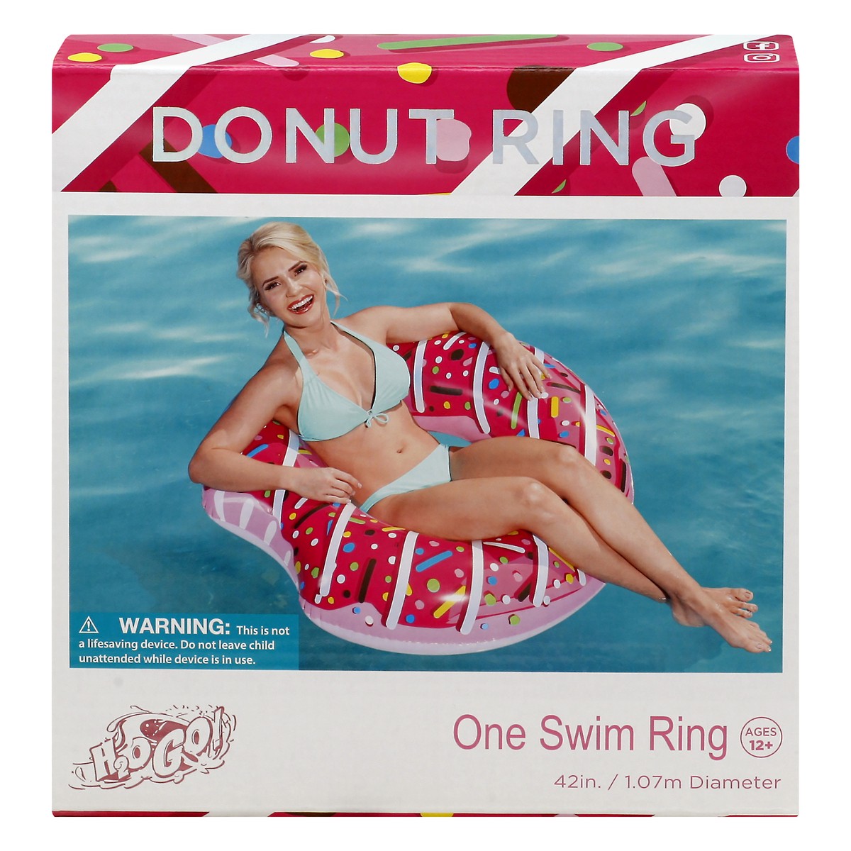 slide 1 of 8, H2O GO! 42 Inches Donut Ring Swim Ring 1 ea, 1 ct