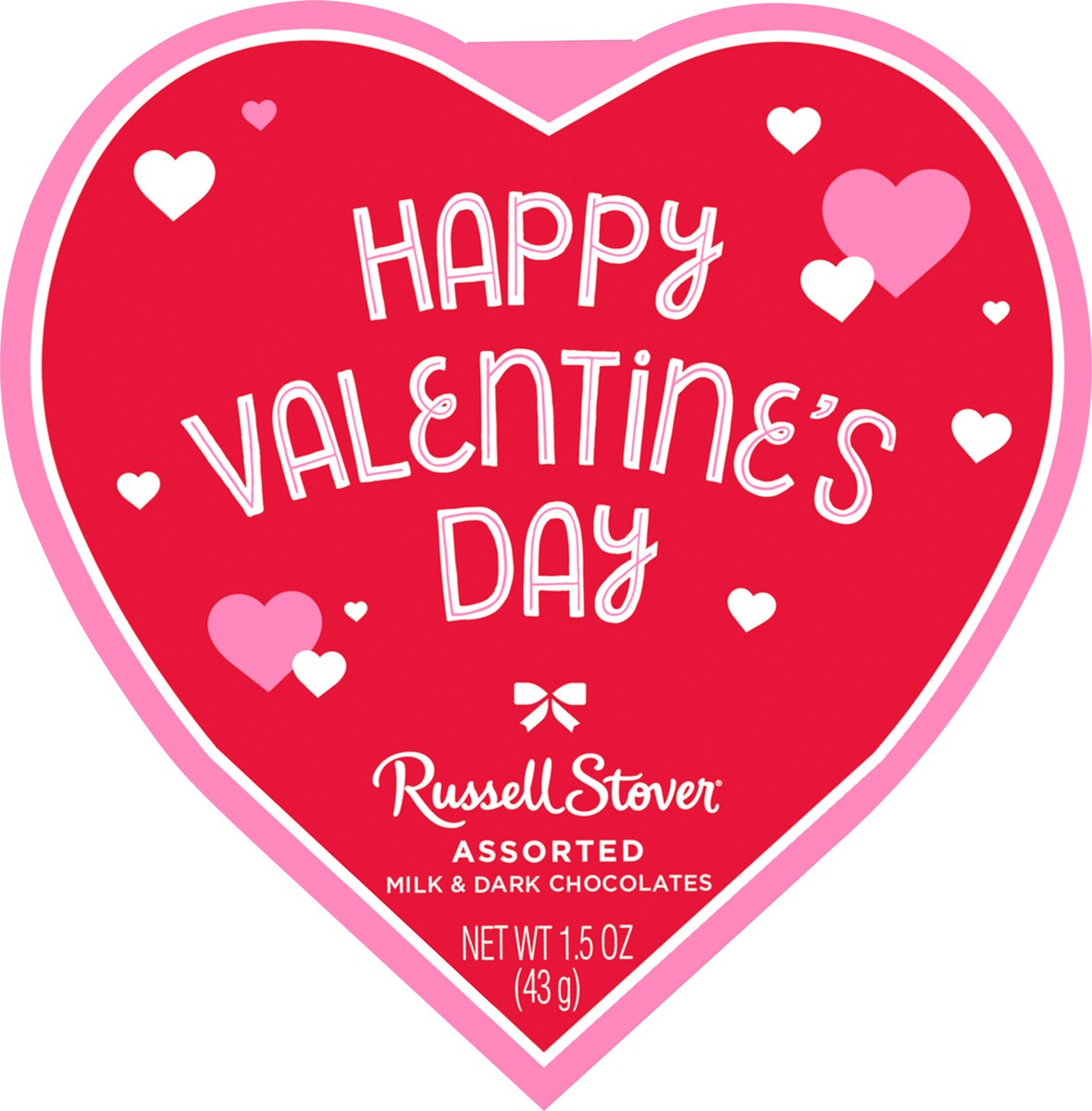 slide 4 of 8, Russell Stover Valentine's Assorted Chocolates Red Foil Heart (Packaging May Vary), 1.5 oz