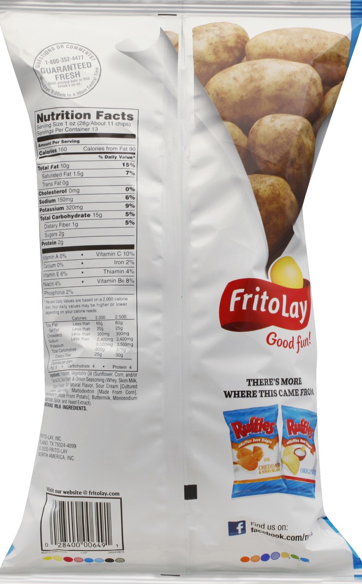 slide 5 of 6, Ruffles Potato Chips 13 oz, 13 oz