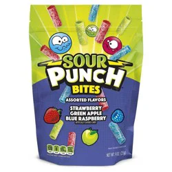 Sour Punch Assorted Flavor Bites Candy - 9oz