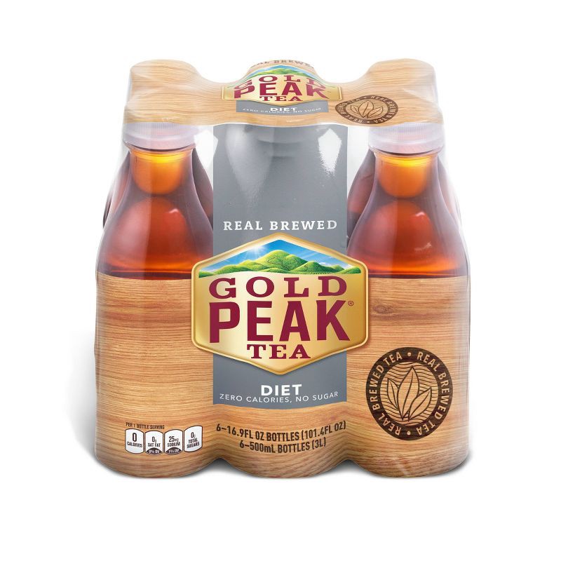 slide 5 of 7, Gold Peak Zero Sugar Tea - 6pk/16.9 fl oz Bottles, 6 ct; 16.9 fl oz