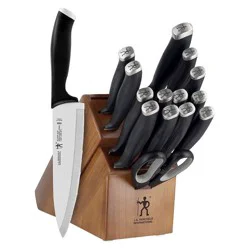 J.A. Henckels International Henckels Silvercap 16pc Never Needs Sharpening Knife Block Set