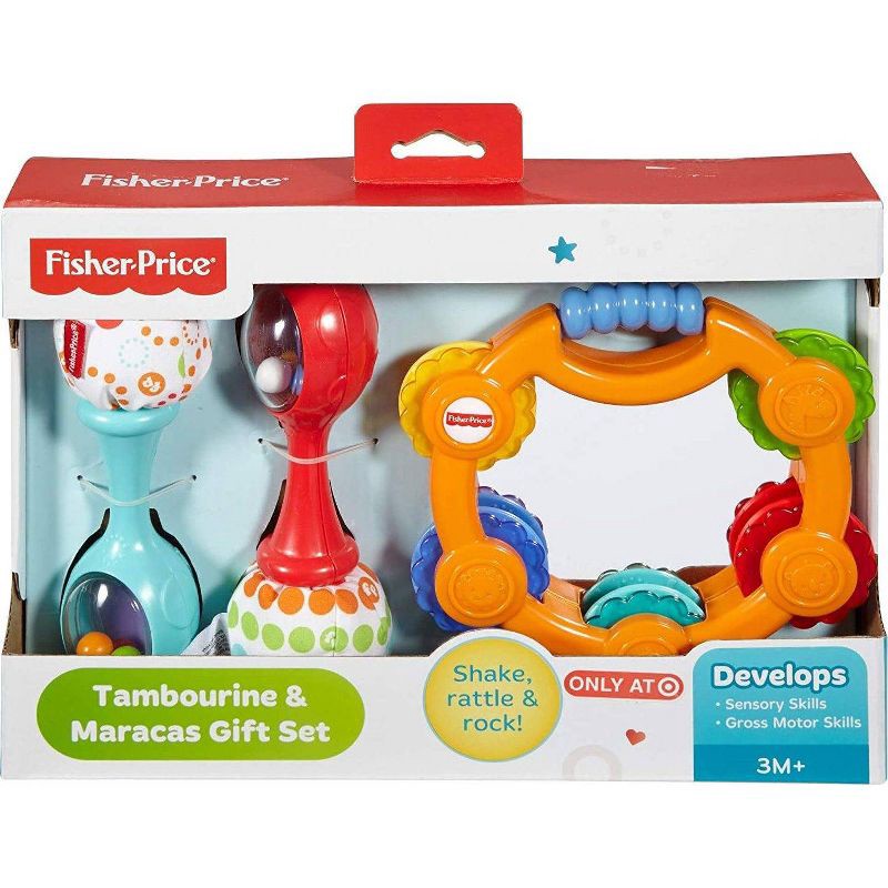 slide 6 of 6, Fisher-Price Tambourine & Maracas Gift Set, 1 ct