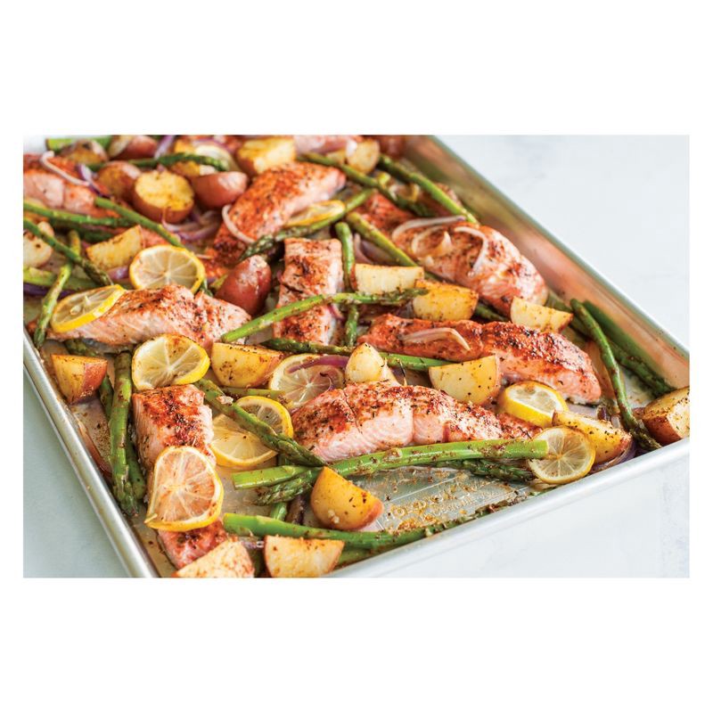 slide 2 of 2, Nordic Ware Naturals Baker's Half Sheet: Aluminum Rimmed Baking Sheet, Hand Wash, Oven-Safe, 17.9" x 12.9", 1 ct